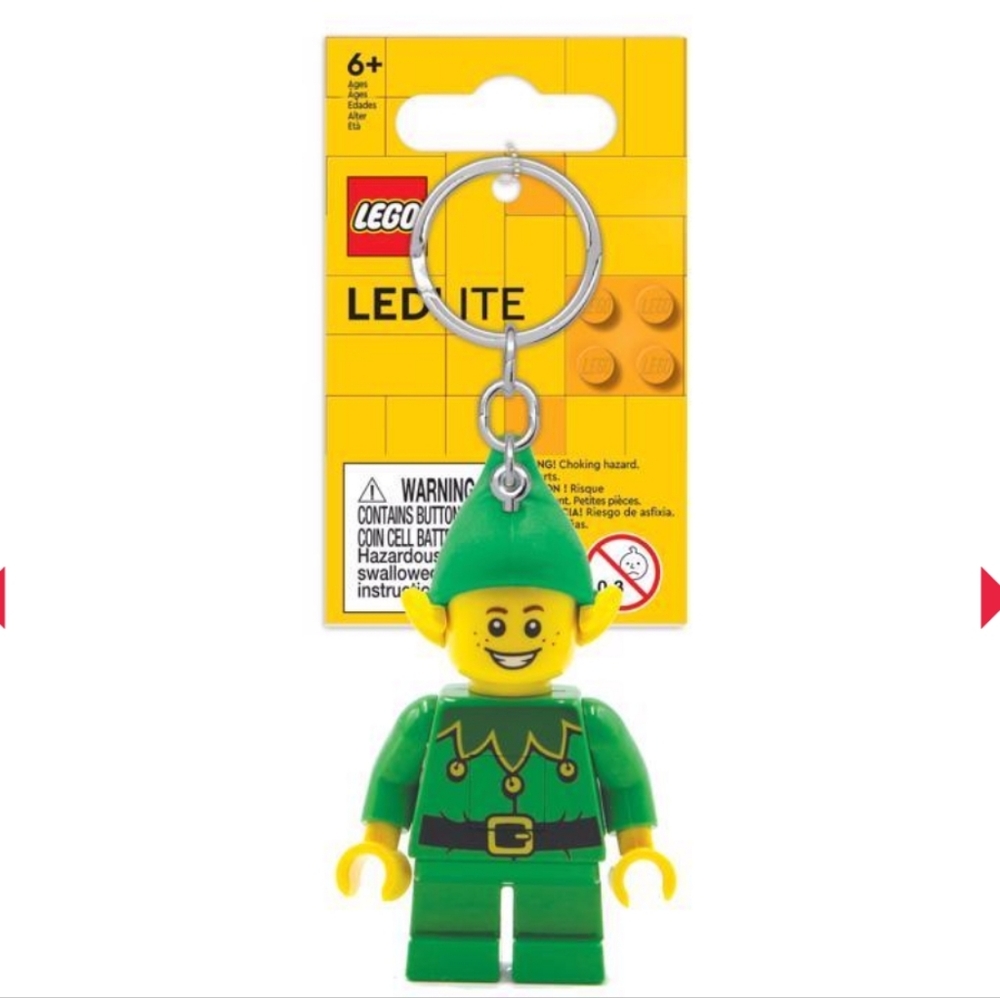 Lego Classic Plastic Elf Keychain with LED Lights